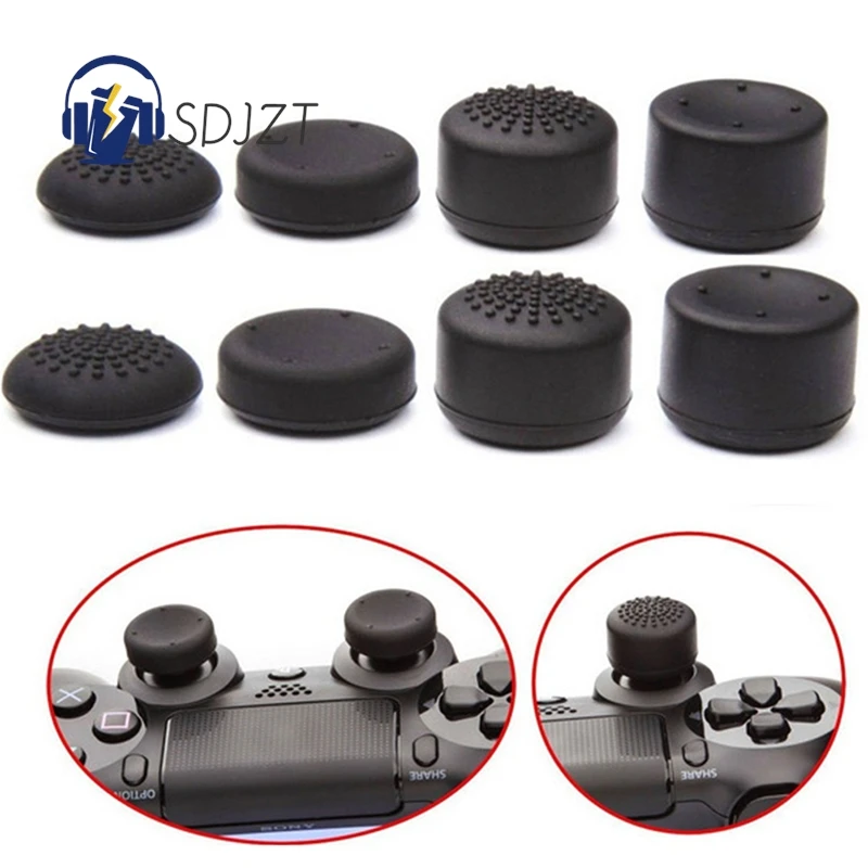 8Pcs Controller In Silicone Joystick Thumb Stick Grip Cap Cover Per Playstation 4 Ps4 Ps3 Ps2 Ps 4 Ps 3 Ps 2 Xbox