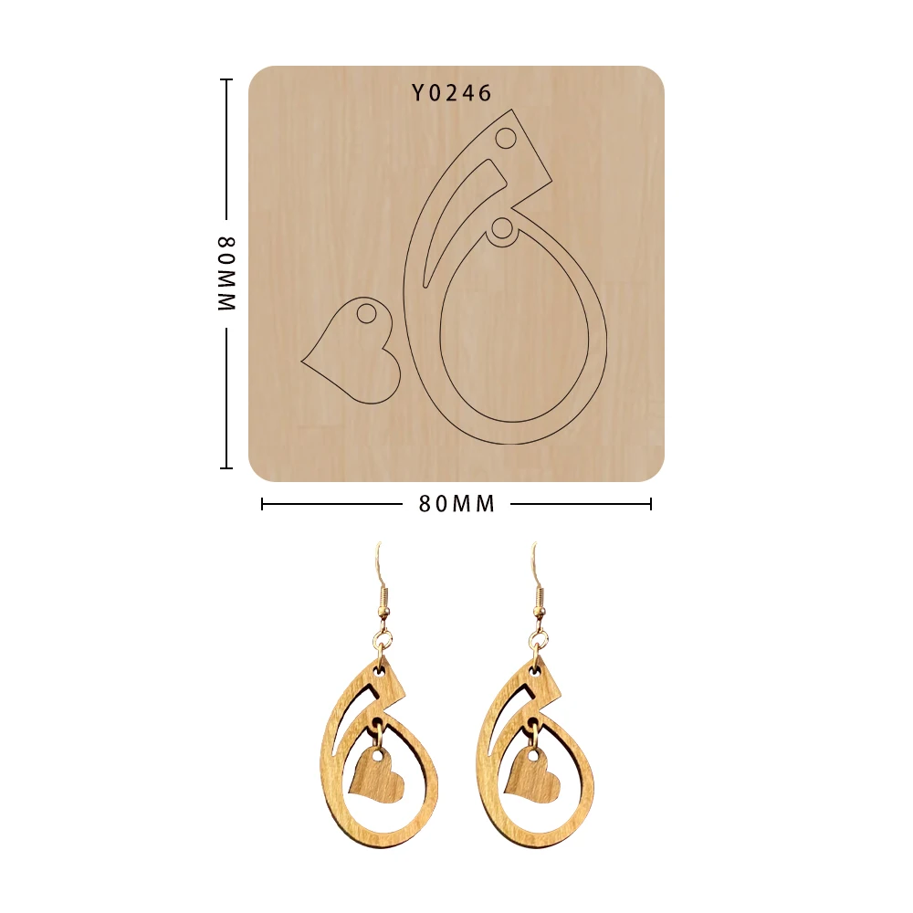 Fustelle Per Orecchini Per Scrapbooking Di Stampi In Pelle Artigianale Fai-Da-Te, Adatti Per Macchine Comuni Big Shot E Sizzix