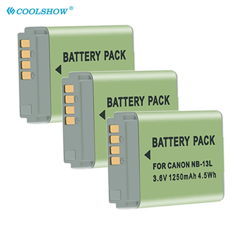 Nb 13L Nb-13L Batteria Per Canon Power Shot G7 X Mark Ii G7X Pm165 G5 X G5X G9 X G9X Sx620 Sx720 Hs Nb13L Batterie 1250Mah