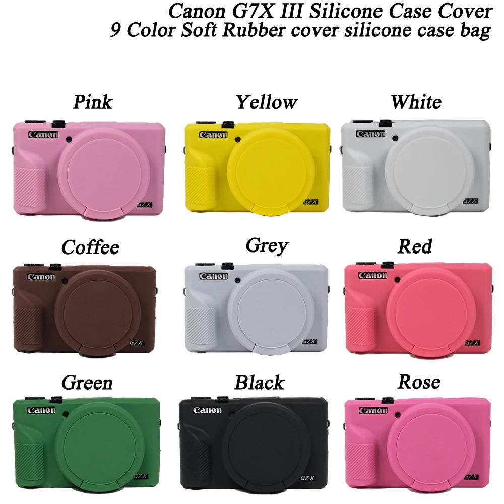 Custodia Protettiva In Silicone Morbido Per Fotocamera Per Canon G7X Ii / G7X Iii G7 X Mark Ii / G7 X Mark Iii / G7X Mark Ii / G7X Mark Iii