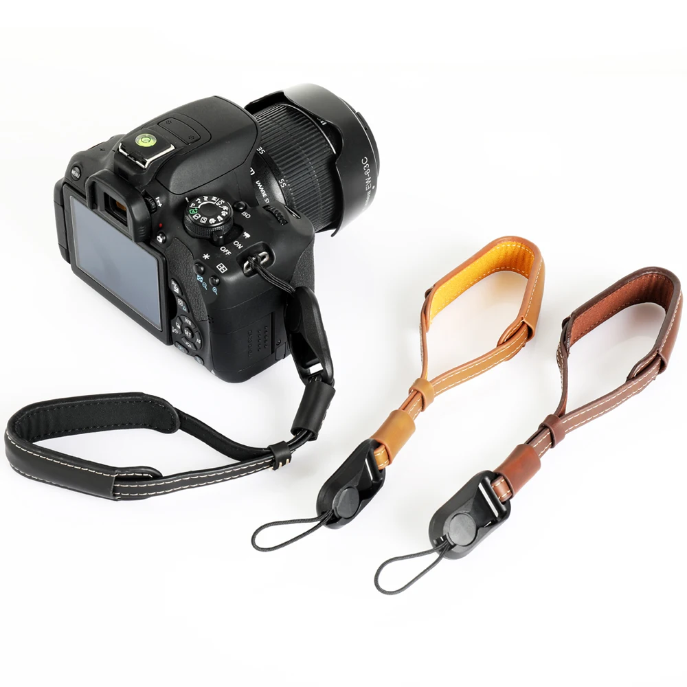 Cinturino Da Polso Per Fotocamera In Pelle Pu Con Fibbia A Sgancio Rapido Per Leica Q Q2 S Cl Sl2-S Aps-C M10-R M11 V-Lux5 D-Lux7 Sl2 Tl2 Mp M10