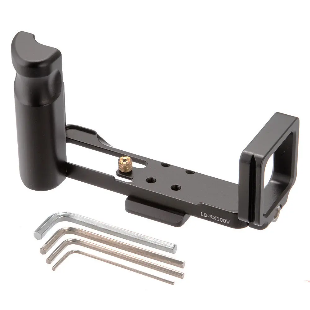 L Staffa Piastra A Sgancio Rapido Verticale Grip Holder Qr Piastra Per Sony Rx100 Mark V Vi Fotocamera