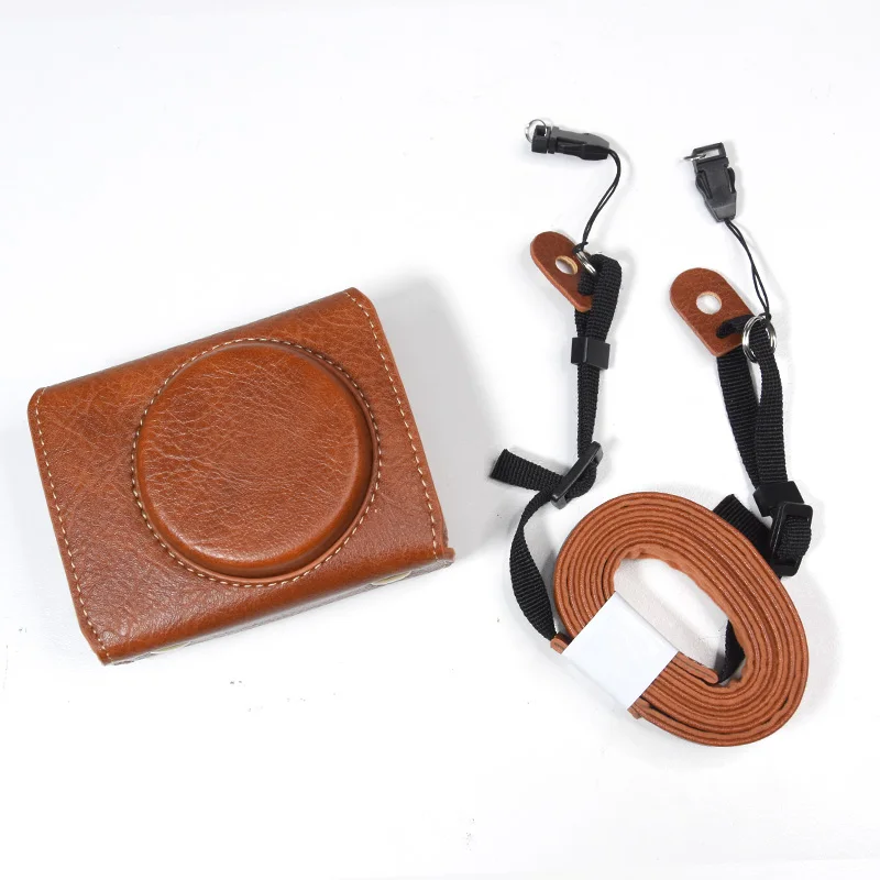 Custodia Per Fotocamera In Pelle U Per Sony Rx100 Rx100 Ii Iii Rx100 Iv V Rx100 Vi Custodia Per Fotocamera Con Cinturino