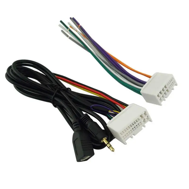 Cablaggio Audio Per Auto Cablaggio Spina Con Linea Aux Usb Per Kia K2K5 Sportage Radio Dvd Stereo