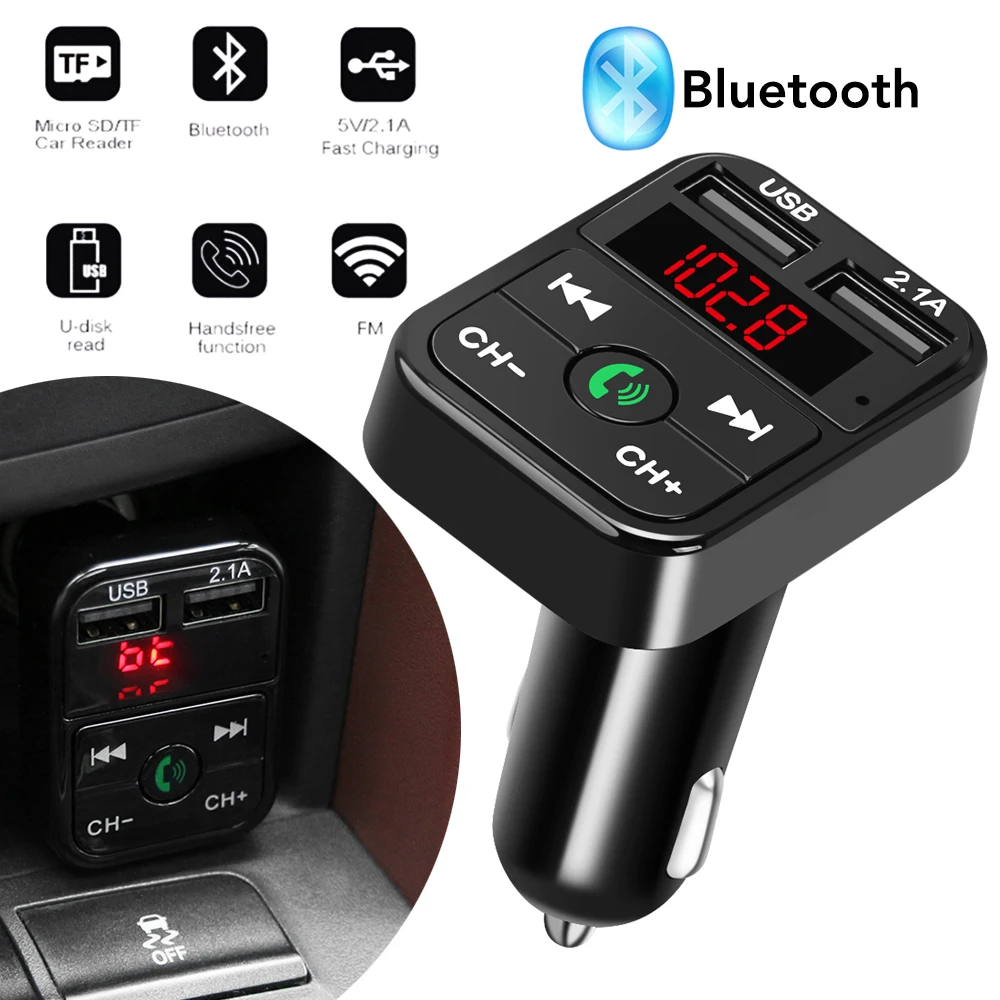 Car Bluetooth Car Kit Lettore Mp3 Usb 2.1A Caricabatteria Da Auto Per Kia Carens Ceed Sorento Optima Picanto Rio Cerato Rando Sportage