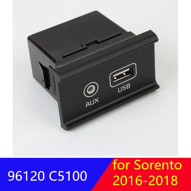 92120 C5100 Per Kia 2016-2018 Sportage Kx5 Sorento Usb 2.0 Reader Aux Port Adapter Jack Assy 96120-C5100