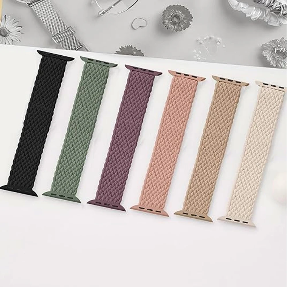 Cinturino Intrecciato Per Cinturini Apple Watch 40Mm 44Mm 45Mm 49Mm 40Mm 41Mm 42Mm 40Mm Bracciale Correa Iwatch Ultra 2 Series 9 8 Se