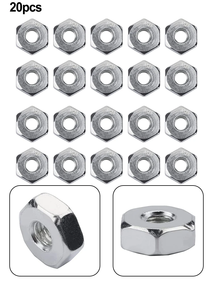 20Pcs Chainsaw Guida Bar Dadi Dado 8 X1.25Mm Per Stihl Sostituire 0000-955-0801 024 026 029 044 046 Ms 360 362 391 441 461 180
