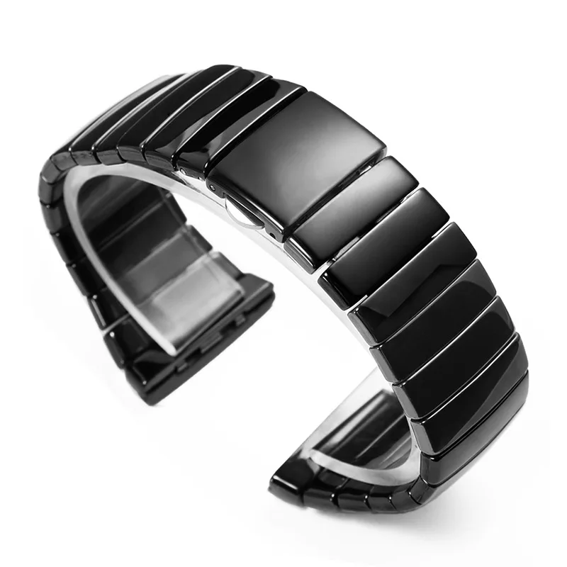 Cinturino Per Orologio In Ceramica Di Alta Qualità Per Cinturino Serie Rado Sintra Bracciale In Ceramica Nera Donna Uomo 17Mm 29Mm 26Mm