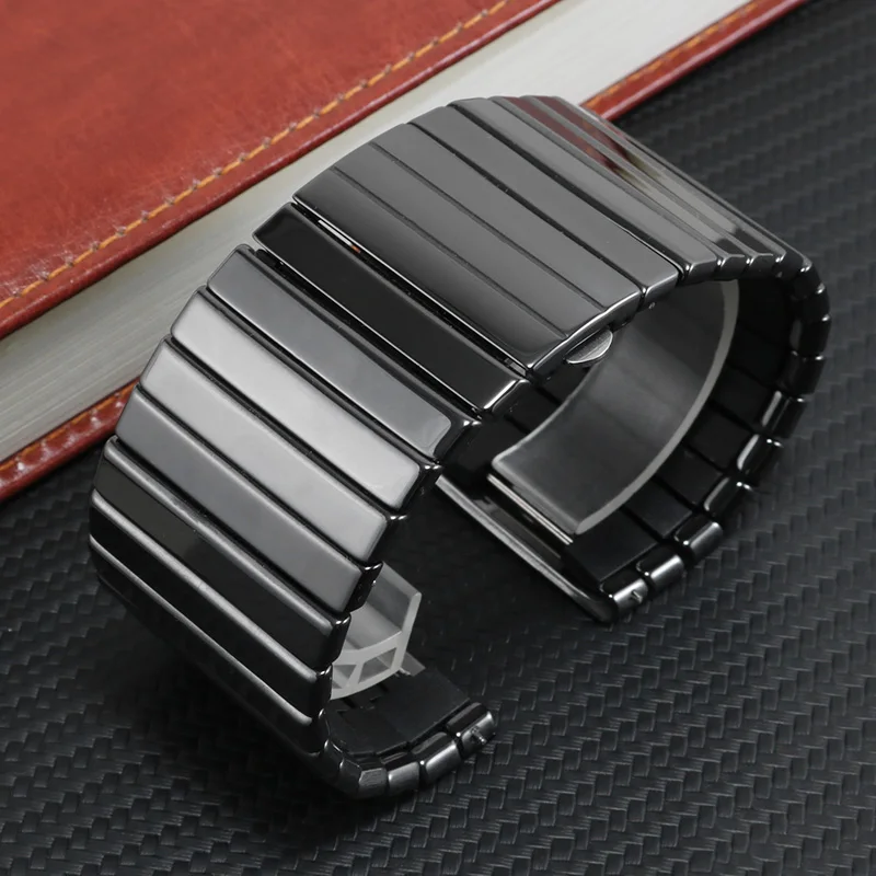 Sostituzione Cinturino In Ceramica Rado Serie Diamaster Catena Per Orologi Nera Accessori Per Catena Per Orologi Da Uomo 27Mm 35Mm