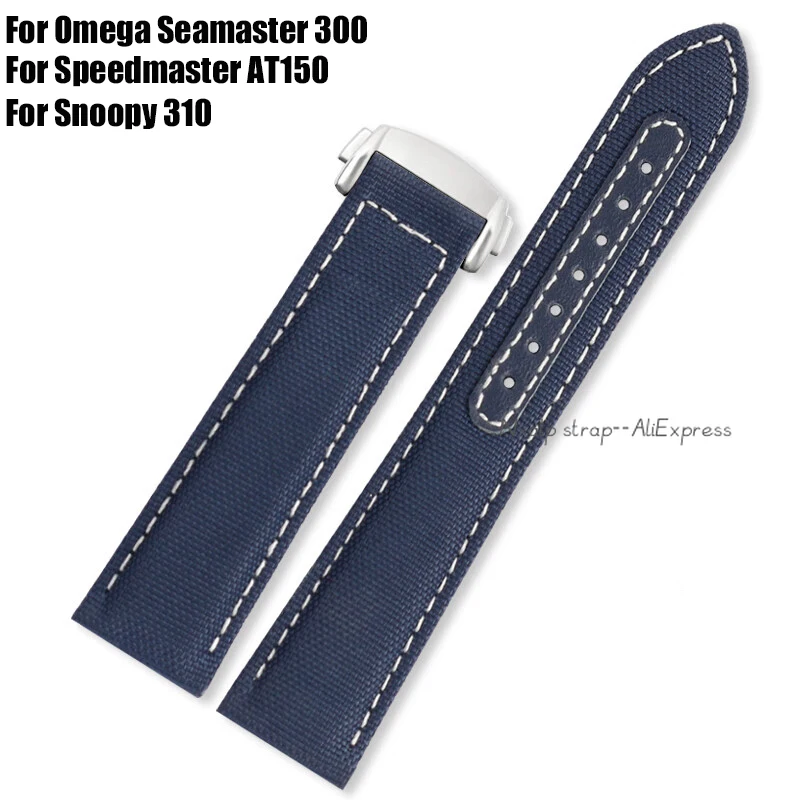 19Mm 20Mm 21Mm 22Mm Cinturini In Nylon Tela Per Omega Seamaster 300 Per Speedmaster At150 Per Cinturino In Nylon Serie Snoopy 310.32