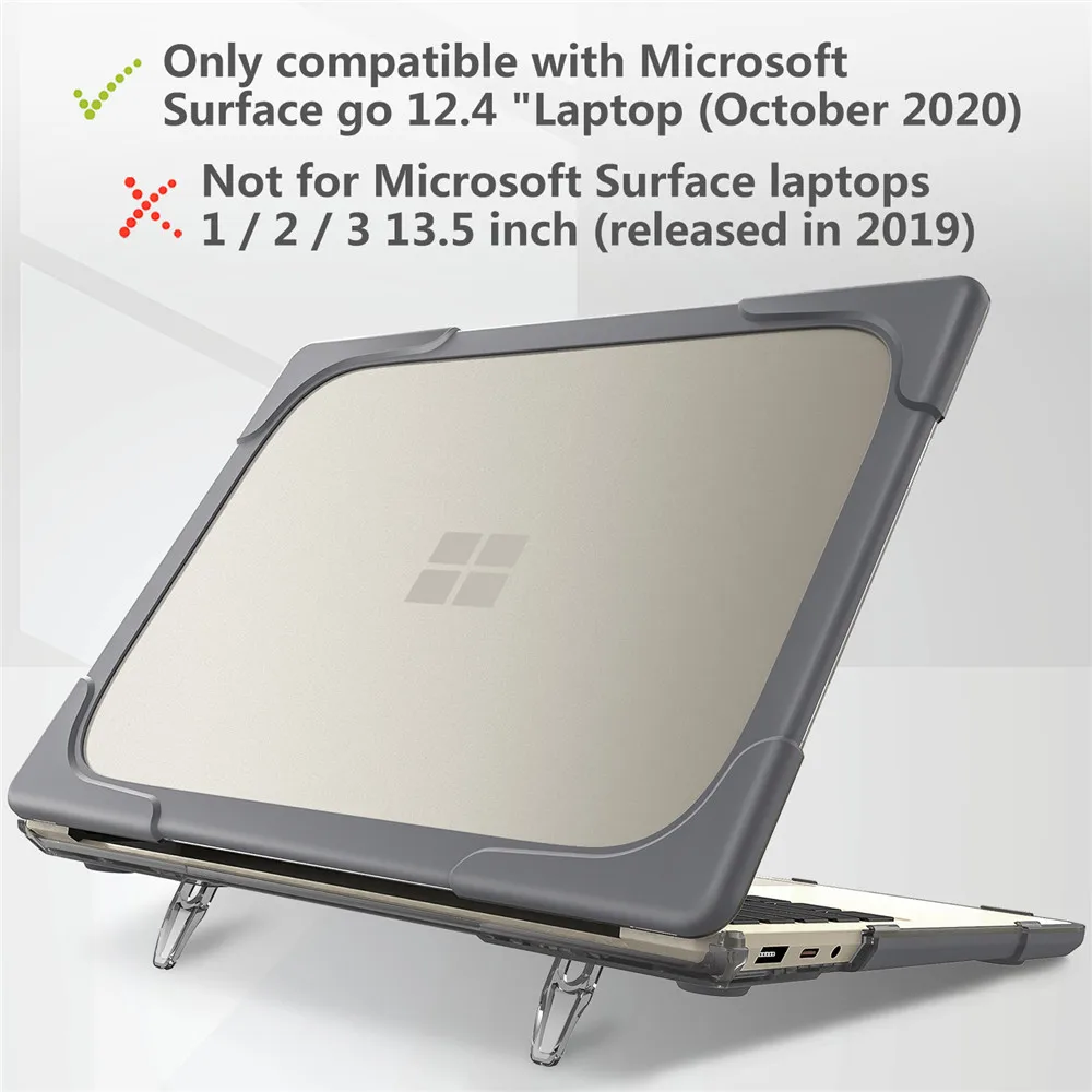 2022 Rilascio 12.4 Pollici Per Microsoft Surface Laptop Go 2/1 Custodia 2021 2020 Heavy Three Protection Duty Cover Protettiva Robusta
