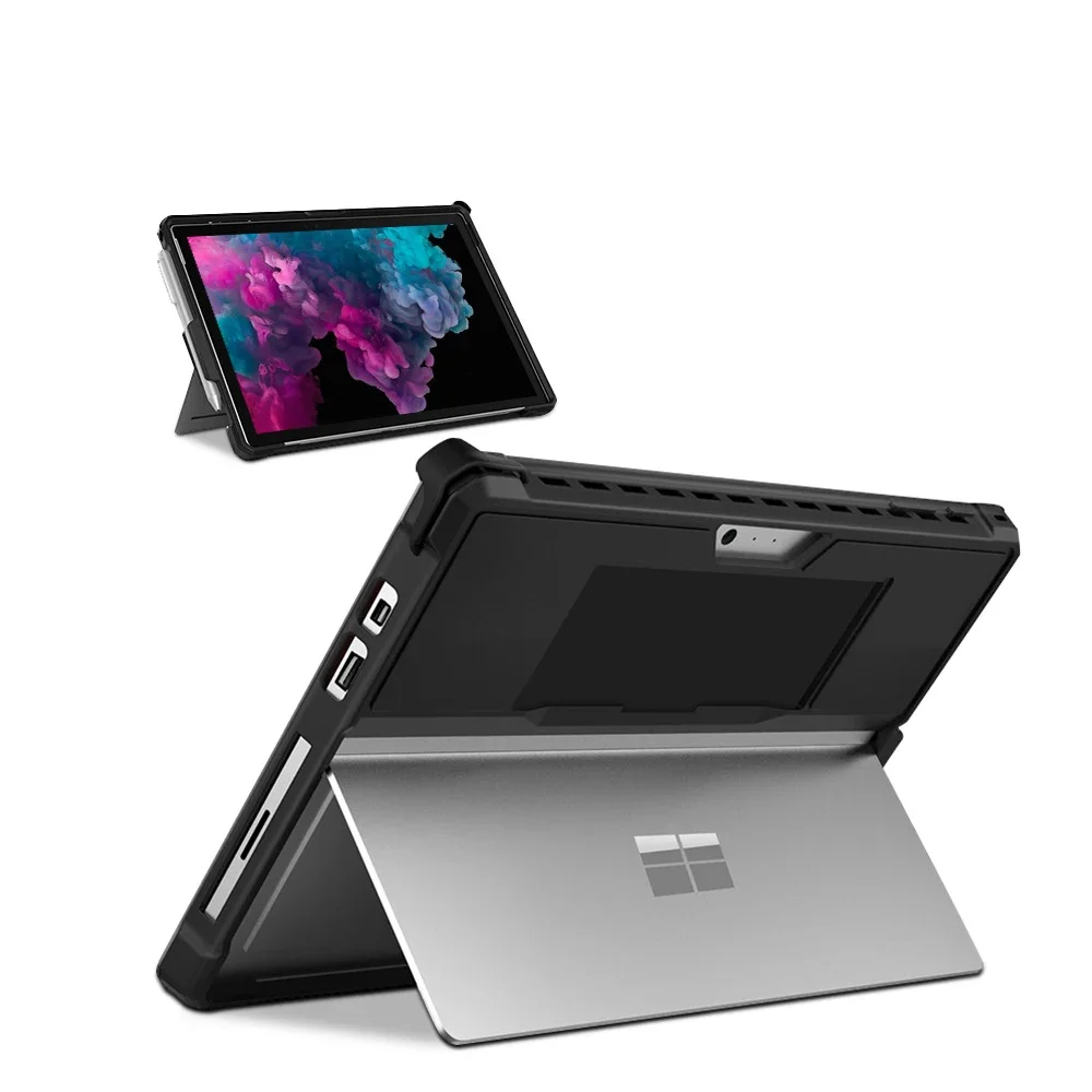 Per Microsoft Surface Pro 8 7 6 5 4 Lte 7 Plus Surface Go 1 2 3 Custodia Protettiva Custodia Posteriore Robusta Con Cinturino Portapenne