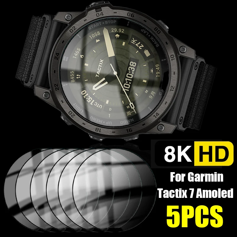 Per Garmin Tactix 7 Amoled Smartwatch Pellicole Protettive Proteggi Schermo Curvo 3D Antigraffio Per Garmin Tactix 7 Amoled