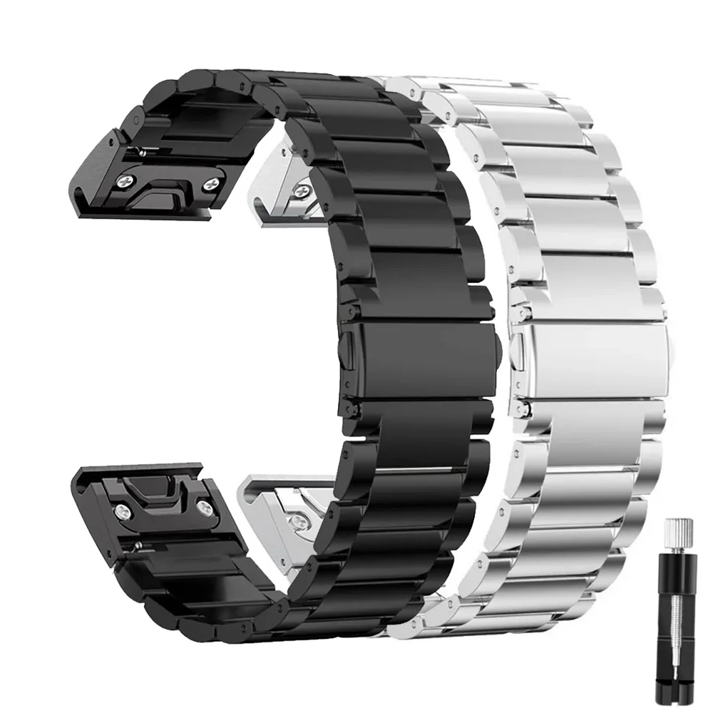 Cinturino In Acciaio Inossidabile Per Garmin Epix Pro 51/47Mm Fenix 7 7X Pro Cinturino In Metallo Per Cinturino Garmin Tactix 7 Pro Quickfit 26Mm 22Mm