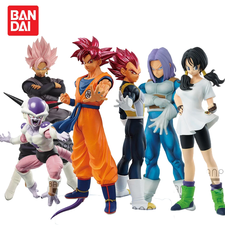 Originale Banpresto Anime Dragon Ball Super Goku Friantes Vegeta Gogeta Action Figure Modello Da Collezione Giocattoli Figurine Brinquedos
