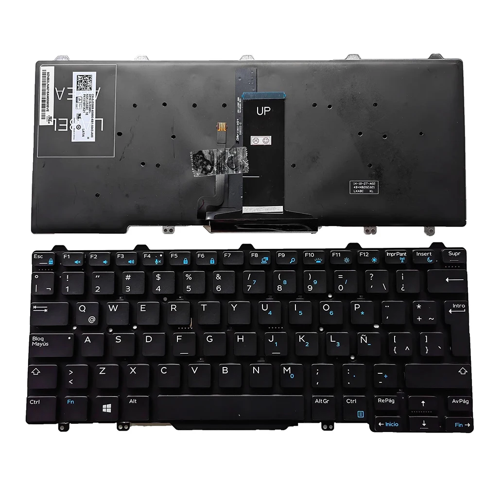 Tastiera Retroilluminata Usa/Latina Per Dell Latitude 7350 7480 7490 5480 5490 5491 5495 3340 3350 Senza Puntatore
