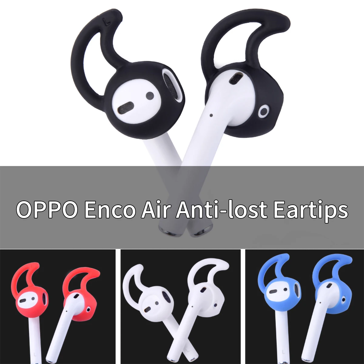 4 Pezzi Di Punte Per Le Orecchie In Silicone Per Oppo Enco Air Tws Auricolari Per Apple Airpods 1/2 Punte Airplus Pro 4 Auricolari Gancio Per L'Orecch