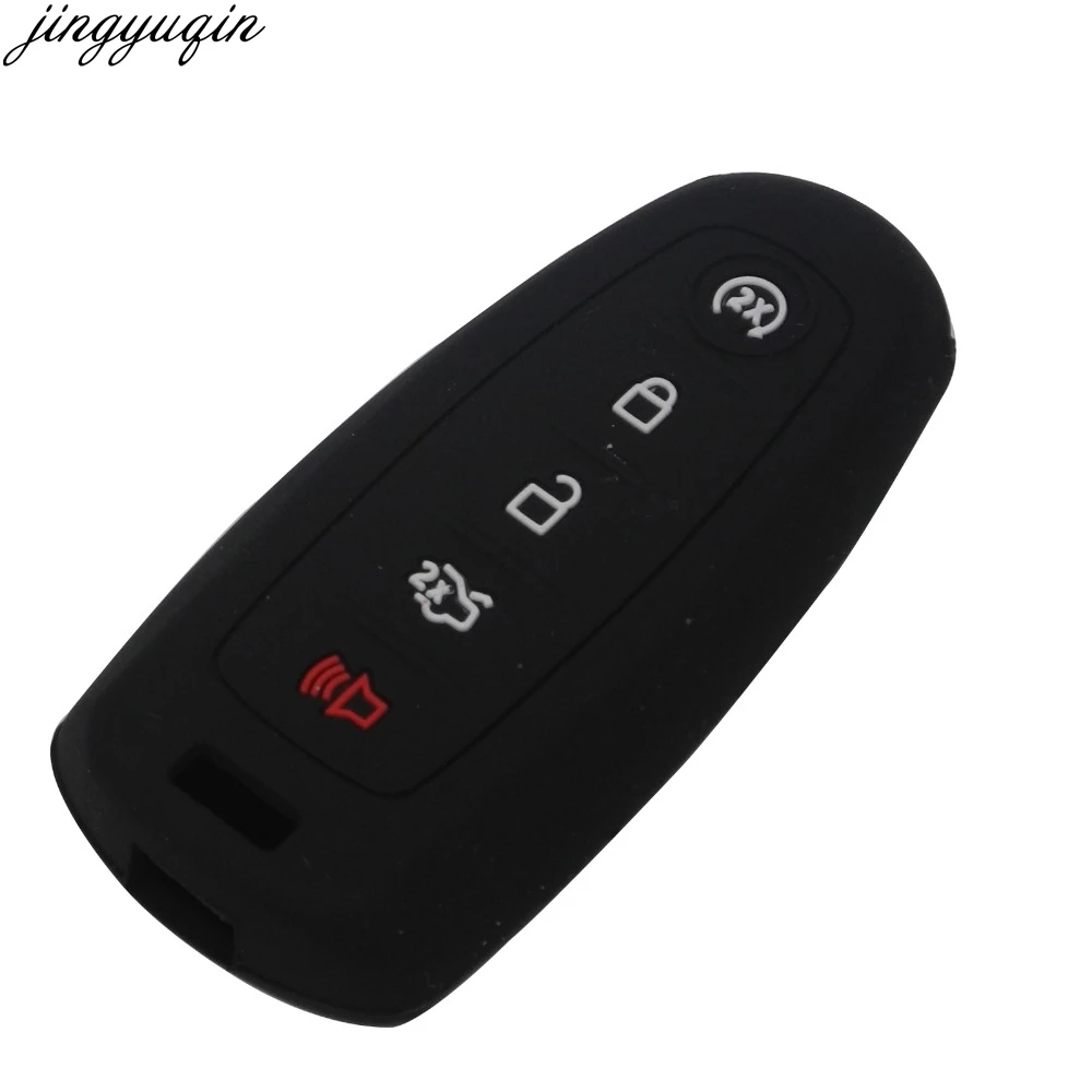 Jingyuqin 15Ps 5 Pulsanti Copertura Chiave In Silicone Per Ford Escape Explorer Edge Flex Focus Taurus Lincoln Mks Custodia Chiave Auto Per Auto