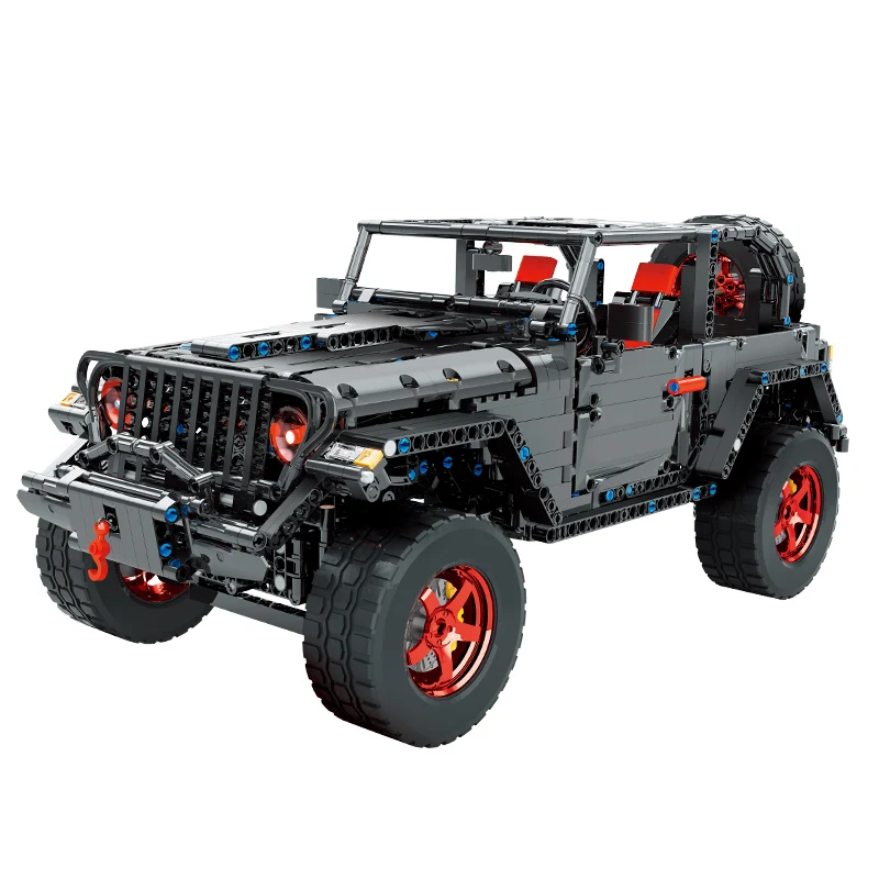Black Knight Jeep Trucks Moc Blocks Cars Trucks Model Building Bricks Suv Toys Regali Di Natale Per Bambini Ragazzi Adulti Tecnici