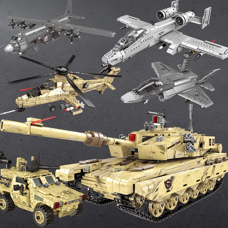 Xingbao Ww2 Cars Humvee Set Di Veicoli Militari Jeep Germany Building Blocks Tanks Brick Ac130 World War1 2