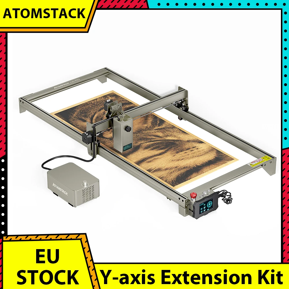 Kit Di Estensione Dell'Asse Y Atomstack Espandibile A 400X850Mm Per Taglierina Laser Atomstack S30 Pro X30 Pro A30 Pro X20 Pro S20 Pro