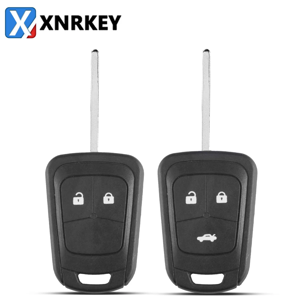 Xnrkey 2/3 Button Car Remote Key Shell Sace Per Chevrolet Cruze Malibu Epica Lova Impala Camaro Key Shell Cover