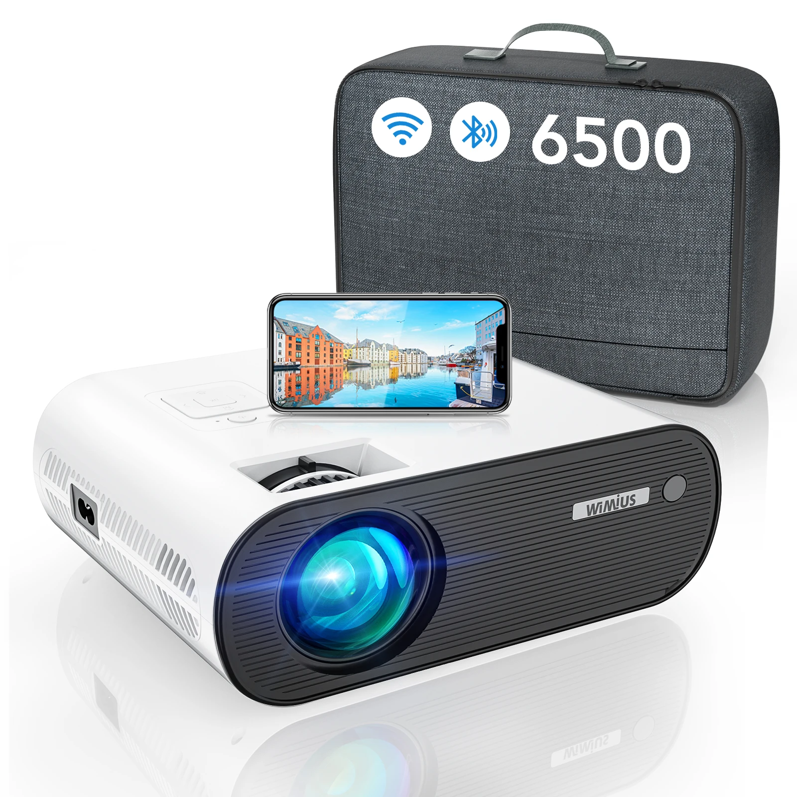 K5 Proiettori Wifi Bluetooth Mini Proiettore Portatile 4K Proiettore Video Full Hd 1080P Beamer Mirroring Per Hometheater