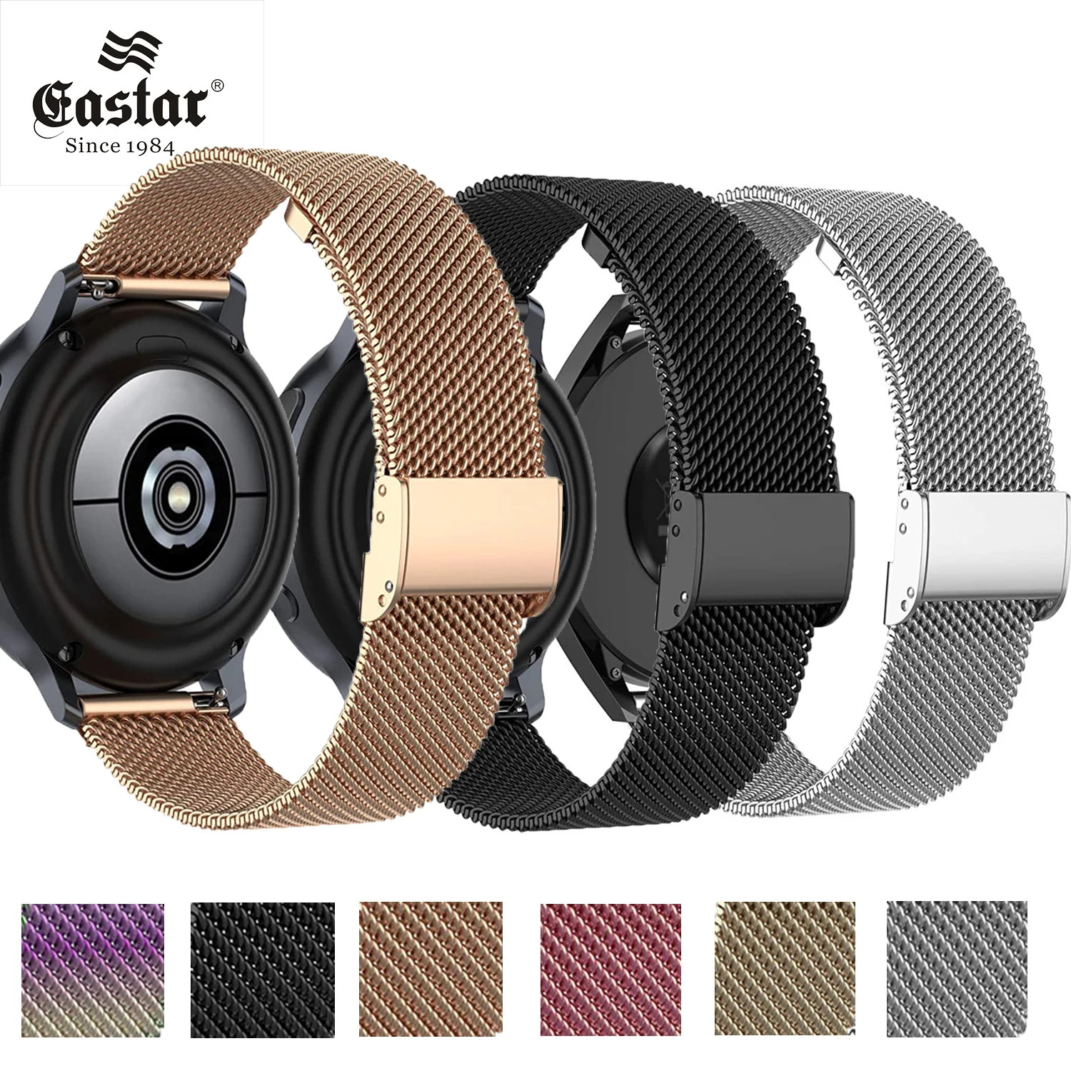 20Mm 22Mm Cinturino Milanese Per Samsung Galaxy Watch Active 2 Active 3 Cinturino S3 Cinturino Per Samsung Galaxy Watch 42Mm 46Mm