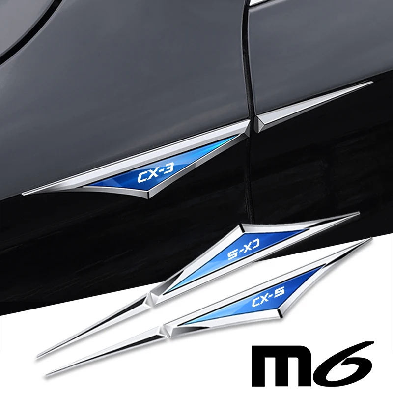 2 Pezzi Adesivi Per Auto In Lega Accessori Per Auto Accessorio Per Mazda Cx-3 Cx-4 Cx-5 Cx-7 Cx-8 Cx-9 Cx-30 Atenza Axela