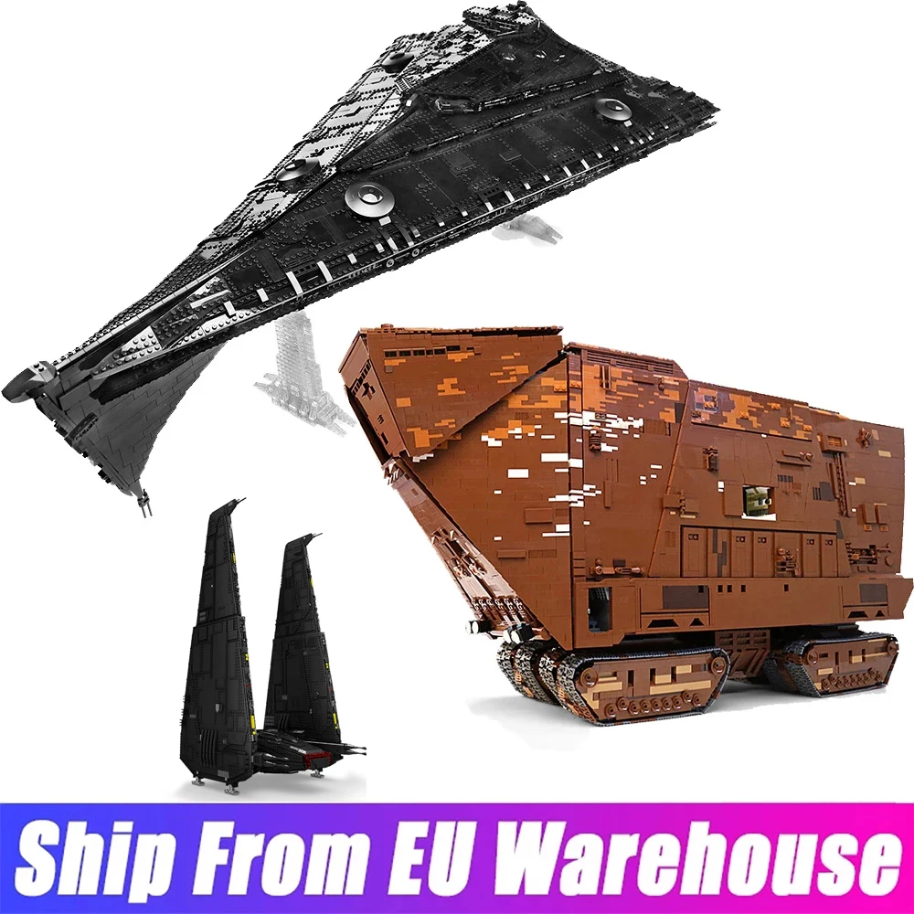 Mold King 21004 21009 Star Toys The Eclipse-Class Dreadnought Cavegod Ucs Sandcrawler Astronave Building Blocks Regali Di Compleanno
