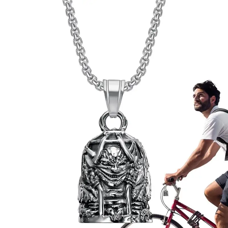Guardian Bell Moto Moto Campane Per Biker 3D Devil Metal Bell Biker Guardian Luck Riding Bell Accessorio Biker Collana