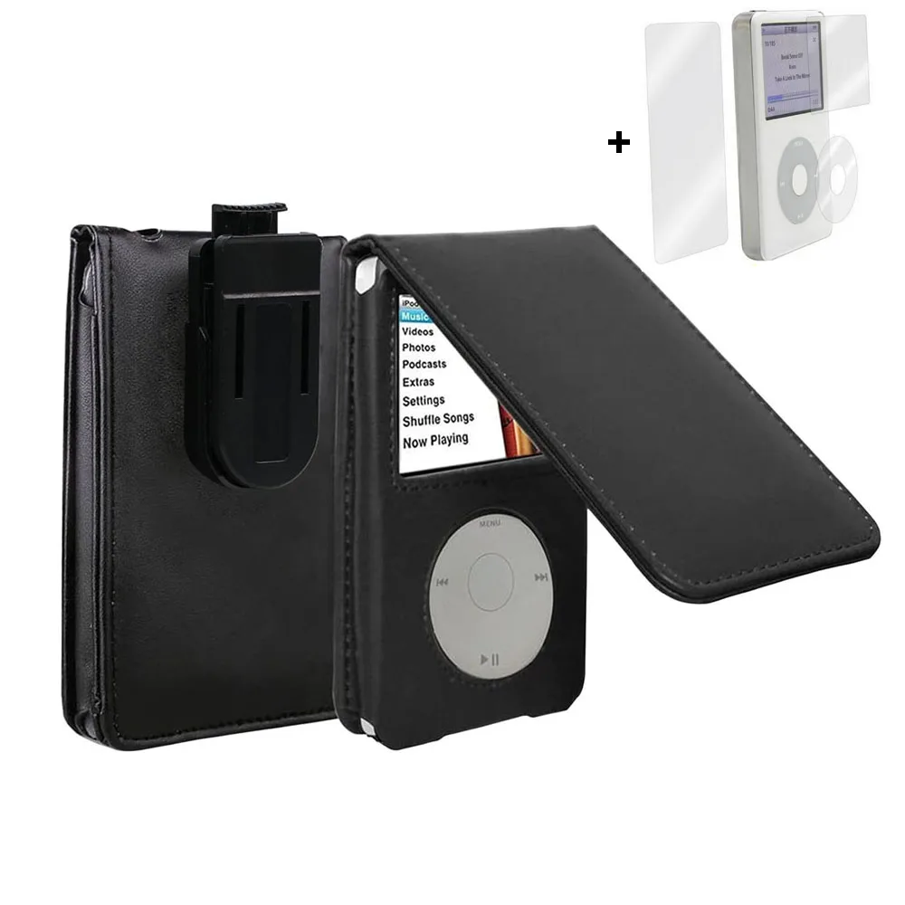 Custodia Protettiva In Pelle Custodia Protettiva In Pelle Per Apple Ipod Classic 6Th 7Th 80G 120G Thin 160G Ipod Video 5Th 30G + Pellicola Protettiva