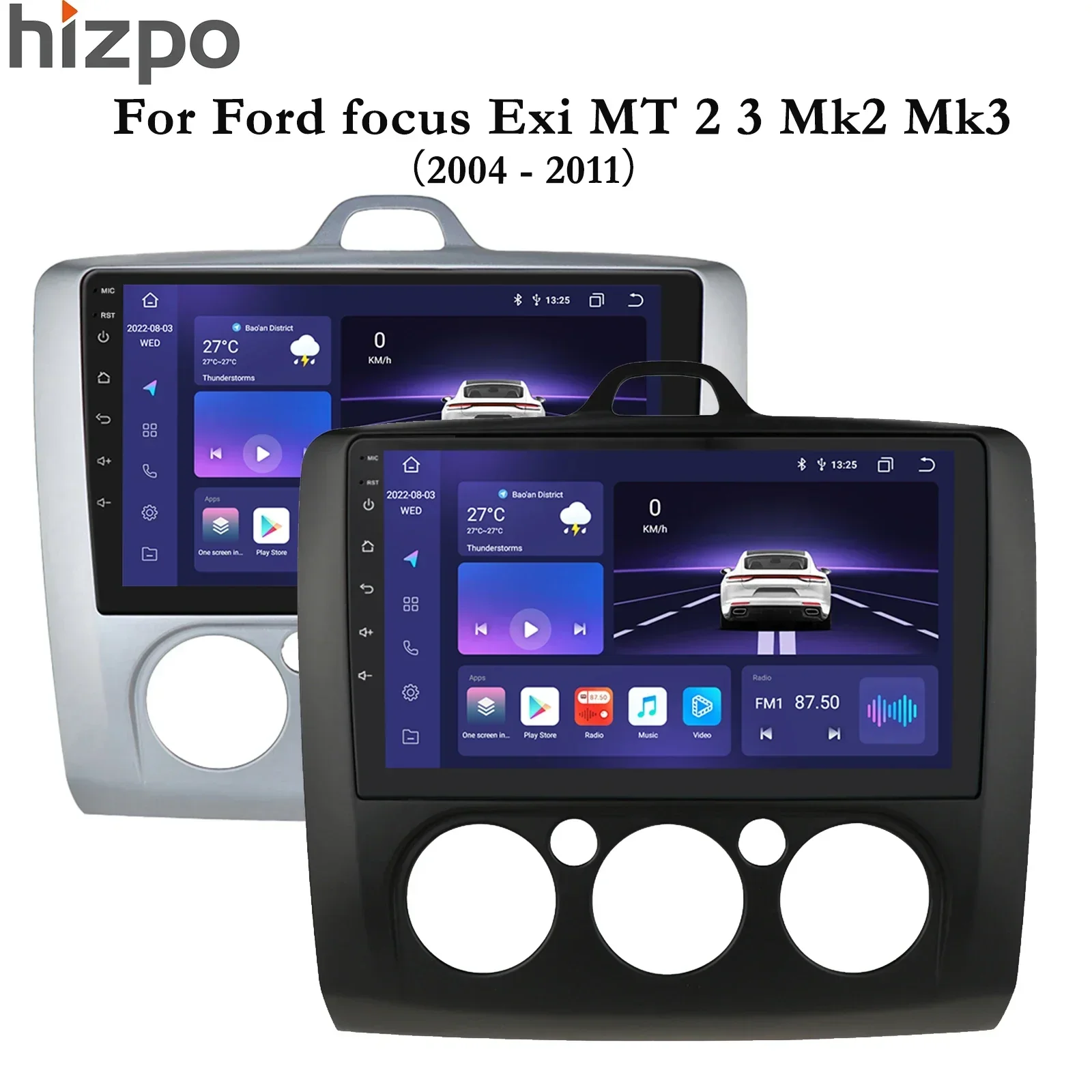 9 "10.33'' 2 Din 4G + Wifi Autoradio Per Ford Focus 2 3 Mk2 Mk3 2004-2011 Exi Mt Lettore Multimediale Android Gps Navi Head Unit 2Din