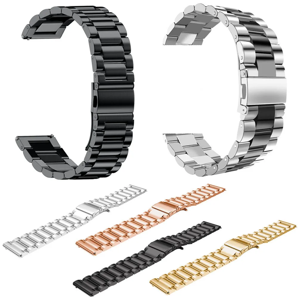 18Mm 20Mm 22Mm Cinturino Per Samsung Galaxy Watch 42Mm 46Mm Gear S2 S3 Cinturino Pebble Time Amazfit Stratos 2 Cinturino In Acciaio Inossidabile