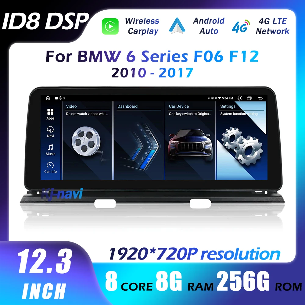 Android 13 Per Bmw Serie 6 F06 F12 2010-2017 Cic Nbt System Auto Car Radio Player Multimedia Stereo Gps Navi Carplay Autoradio