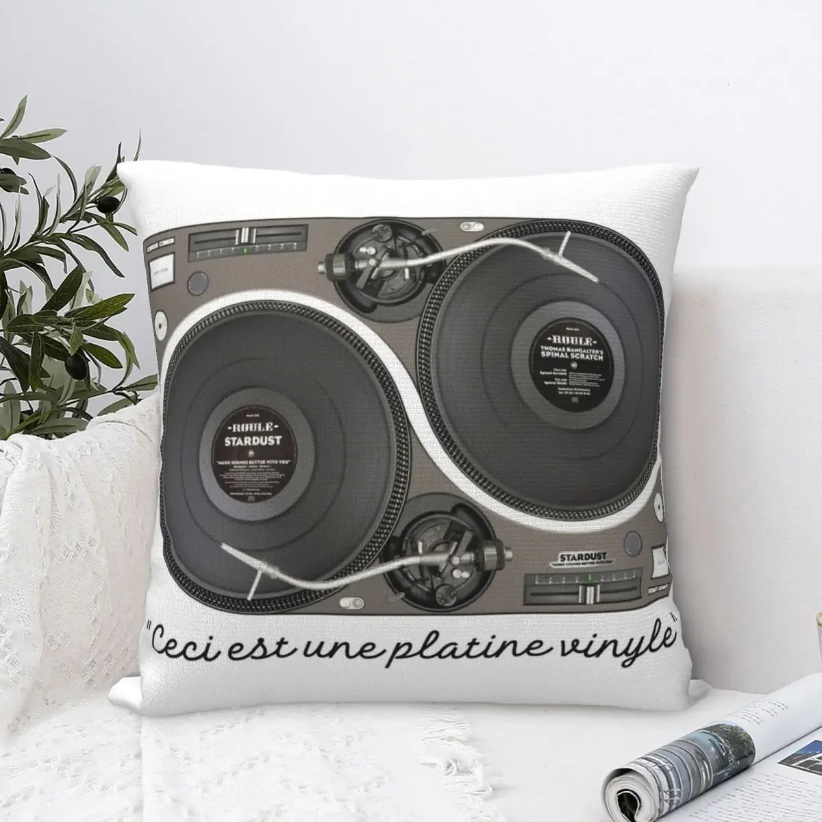 Giradischi Sl1200 Mk2 Technics Dj De Mix Modello Strumento Musicale Elettronico Federa Quadrata Federa Federa Copricuscino