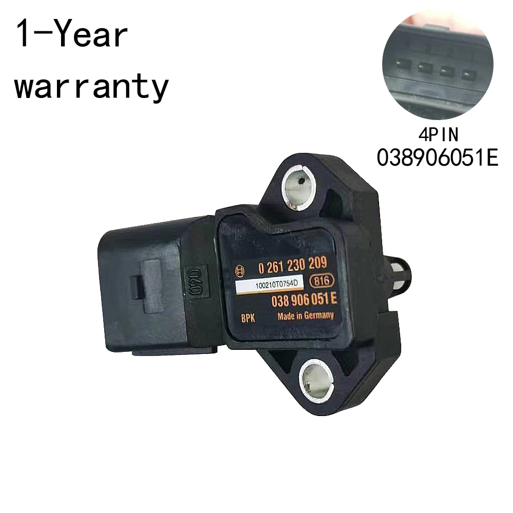 Lntake Pressure Sensor 038906051E For Audi A4L A6L Q5 A4 S4 A6 S6 A5 S5 Vw Multivan