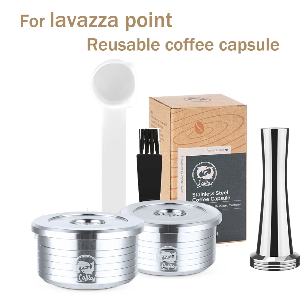 Icafilas Per Lavazza Point Caffè Ricaricabile Capsulas Pod Filtri Per Caffè Riutilizzabili In Acciaio Inossidabile Tazza Per Capsule Caffettiera