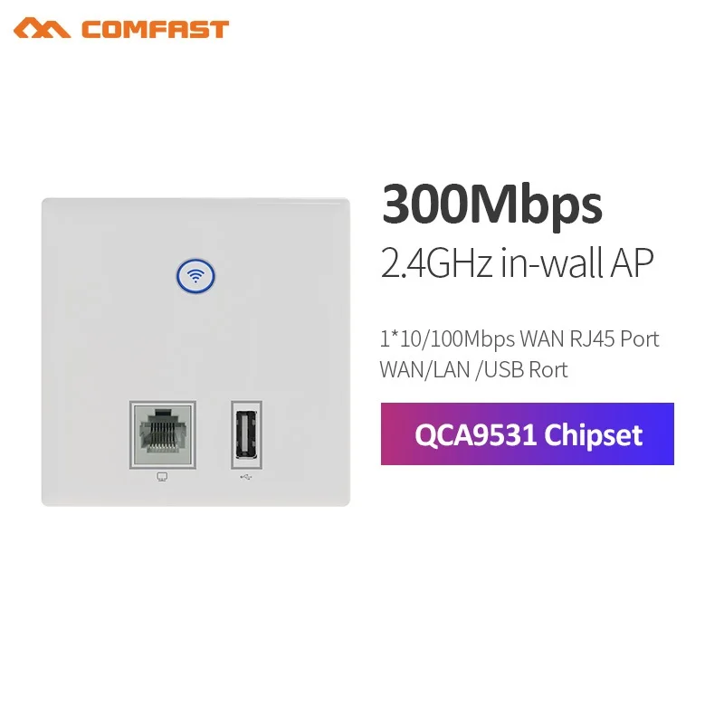 300Mbps 2.4Ghz Ap Wifi Access Point Router Supporto Poe Vlan Access Controller System E Carica Usb Per Hotel/Dormitorio