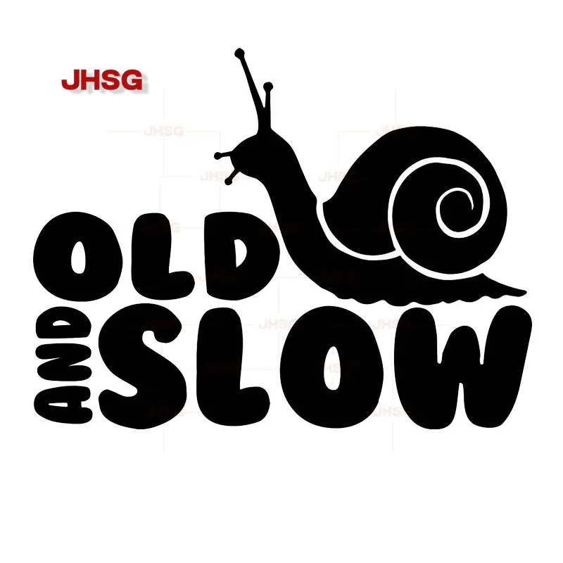 Old Slow Driver Decalcomania Finestra Paraurti Auto Sticker Lumaca Decorazione Casco Laptop Skateboard Bagagli Decalcomania Pvc