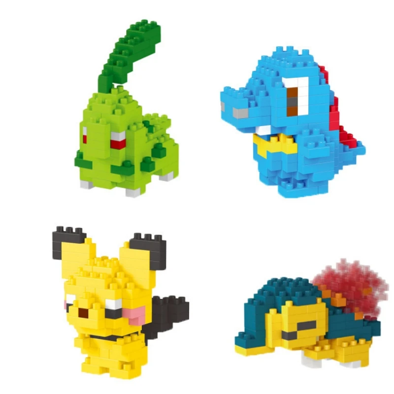 70 + Style Small Simple Building Blocks Anime Figure Toys Graphics Diamond Mini Model Collect Gift