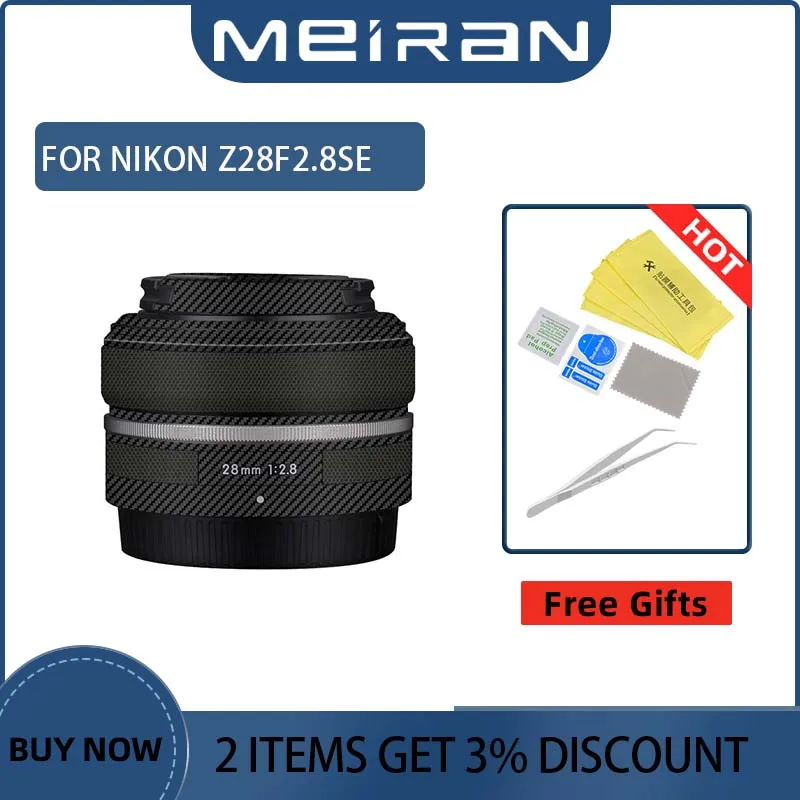 Per Nikon Z 28Mm F2.8 Se 28 Mmf2.8 28 F2.8 Obiettivo Della Fotocamera Antigraffio Decalcomania Della Pelle 282.8 Protezione Dell'Obiettivo Pellicola A