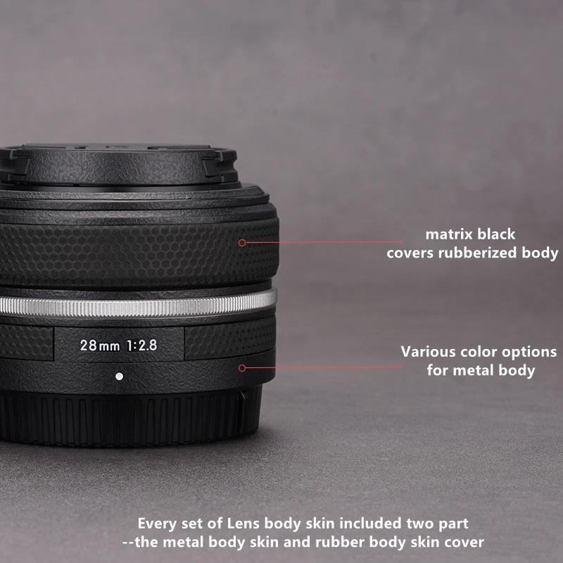 Nikkor Z 28 F2.8 Pellicola Protettiva Per La Pelle Della Decalcomania Premium Per Obiettivo Nikon Z 28Mm F/2.8 Se Adesivo In Vinile