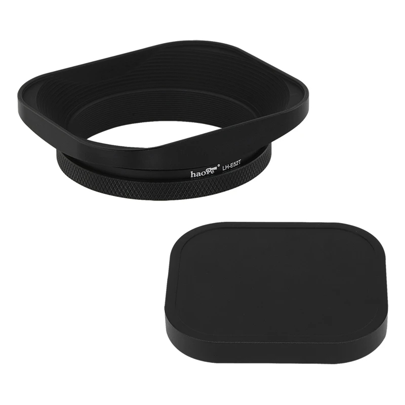 Haoge 52Mm Vite Paraluce Quadrato In Metallo Per Obiettivo Nikon Nikkor Z 40Mm F/2, Z 28Mm F/2.8, Z 28Mm F/2.8 (Se)
