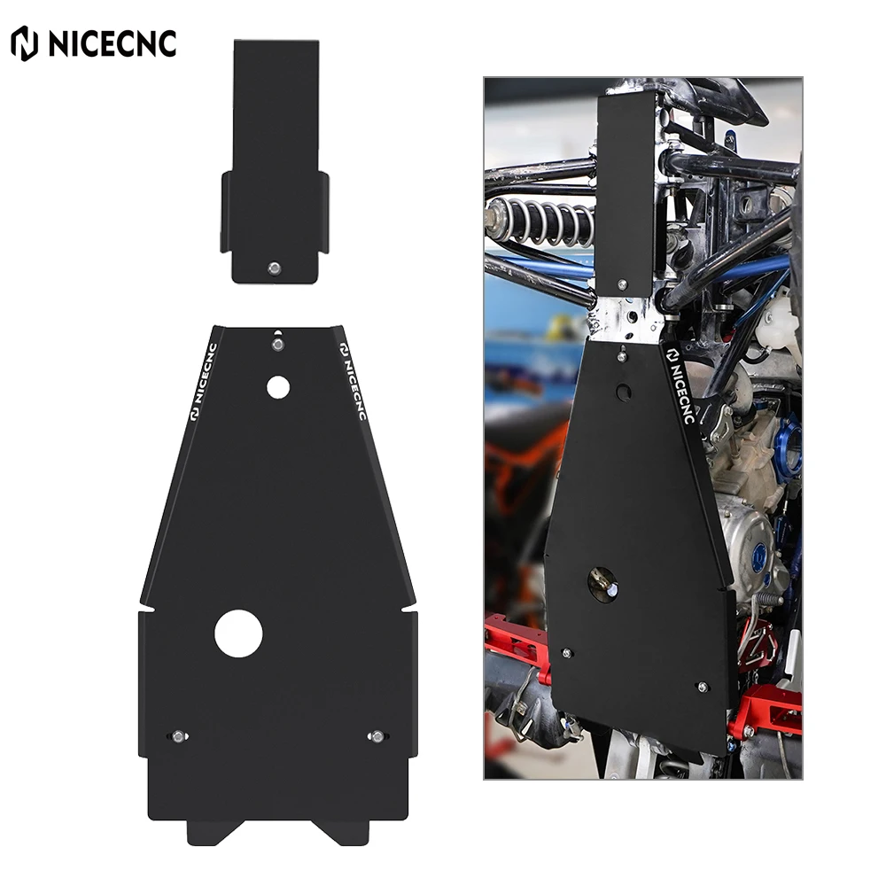 Nicecnc Atv Per Yamaha Raptor 700 Full Chassis Skid Plate Frame Guard Cover Protector 2006-2011 700 700R 2013-2023 Alluminio
