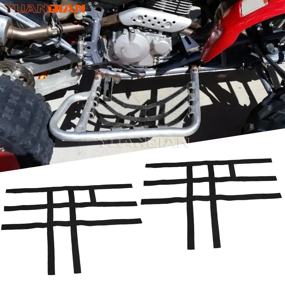 Per Polaris Per Yamaha Banshee 350 Raptor 350 660 700 Yfz450 Yfz450R Moto Nerf Bar Nets Nylon Impermeabile Atv Toolkit