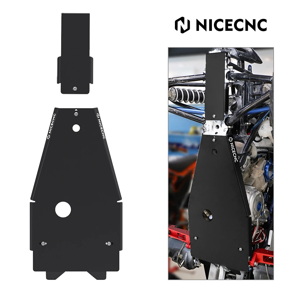 Nicecnc Atv Full Skid Plate Frame Guard Protector Protector Per Yamaha Raptor 700 2006-2011 2013-2022 Raptor 700R 2012-2022 Alluminio