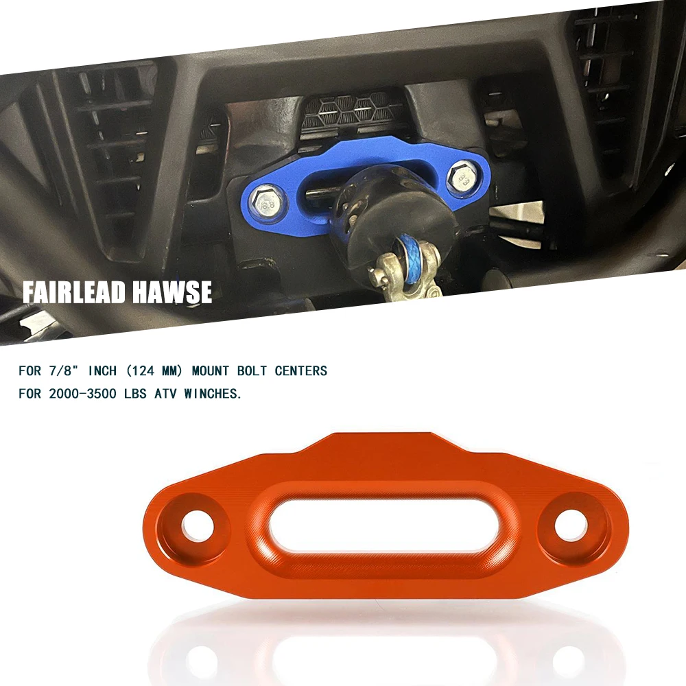 Per Yamaha Raptor 700 700R Anteriore Posteriore Hawse Fairlead Winch Rope Mount Bolt Center Per Argani Atv Da 2000-3500 Libbre