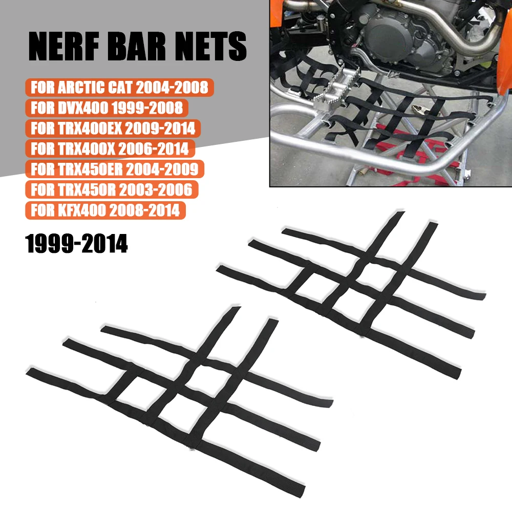Moto Nerf Bar Nets Nylon Impermeabile Atv Toolkit Per Polaris Per Yamaha Banshee 350 Raptor 350 660 700 Yfz450 Yfz450R